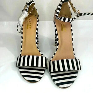 Stripped Chunky Heel 4” womens 6 new without‎ tags